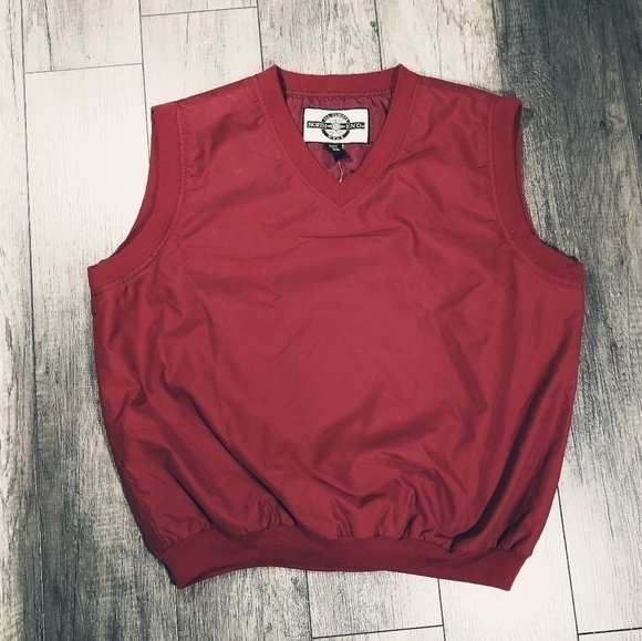 North End Micro Plus Men's Golf Vest Size L Chili Red All Climate Wear - Picture 3 of 9